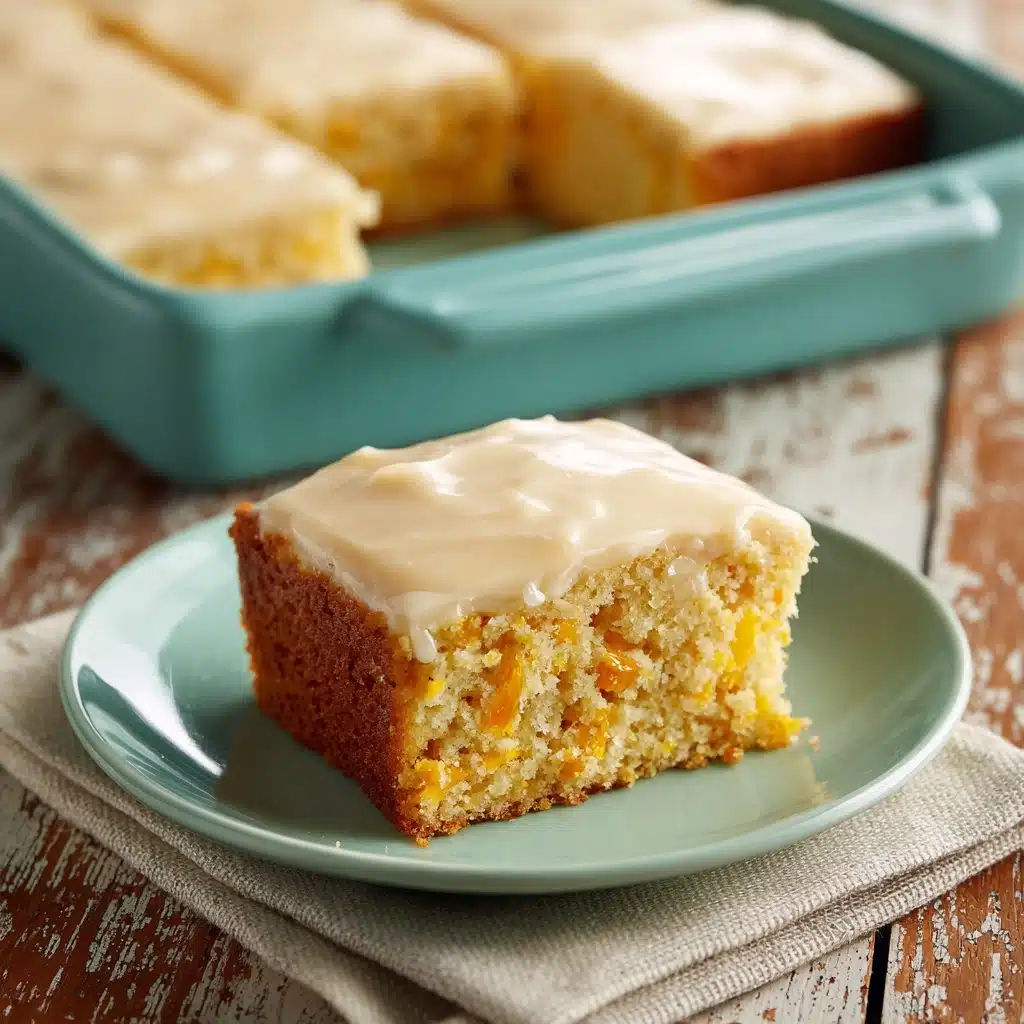 Brown Sugar Peach Cake Recipe - Recipe Image