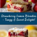Strawberry Lemon Blondies Recipe