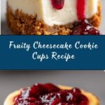 Cheesecake Cookie Cups with Fruity Swirls Recipe