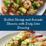 Shrimp and Avocado Skewers with Lime Dressing Recipe