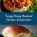 Slow Cooker Honey Mustard Shredded Chicken Sandwich Recipe