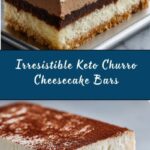 Keto No-Bake Churro Cheesecake Bars Recipe