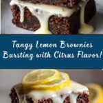 Zesty Lemon Brownies Recipe