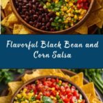 Black Bean and Corn Salsa with Tortilla Chips Recipe