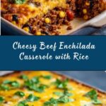 Beef Enchilada Casserole with Rice Recipe