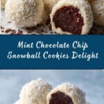 Mint Chocolate Chip Snowball Cookies Recipe
