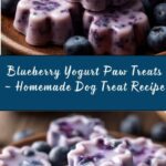 Blueberry Yogurt Paw Treats for Dogs Recipe