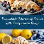 Blueberry Scones with Lemon Glaze Recipe