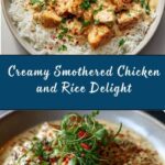 Creamy Smothered Chicken and Rice Recipe