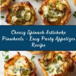 Cheesy Spinach and Artichoke Pinwheels Recipe