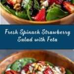 Spinach Strawberry Salad with Feta Cheese Recipe