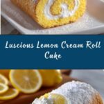 Velvet Lemon Cream Roll Cake Recipe