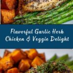 Garlic Herb Chicken with Roasted Sweet Potato & Asparagus Recipe