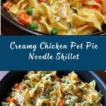 Chicken Pot Pie Noodle Skillet Recipe