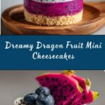 No-Bake Dragon Fruit Mini Cheesecakes Recipe