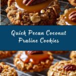 Easy No Bake Pecan Coconut Praline Cookies Recipe
