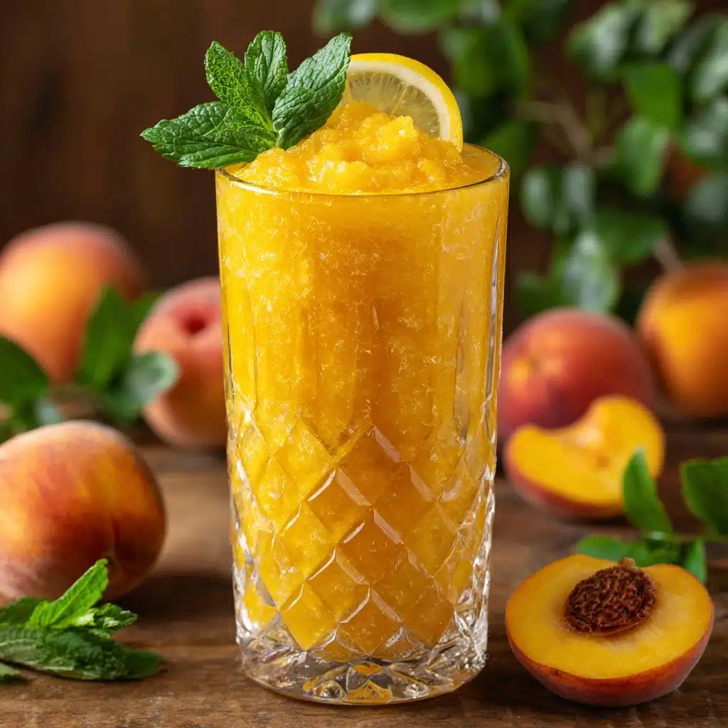 Peach Lemonade Slushie Recipe - Recipe Image
