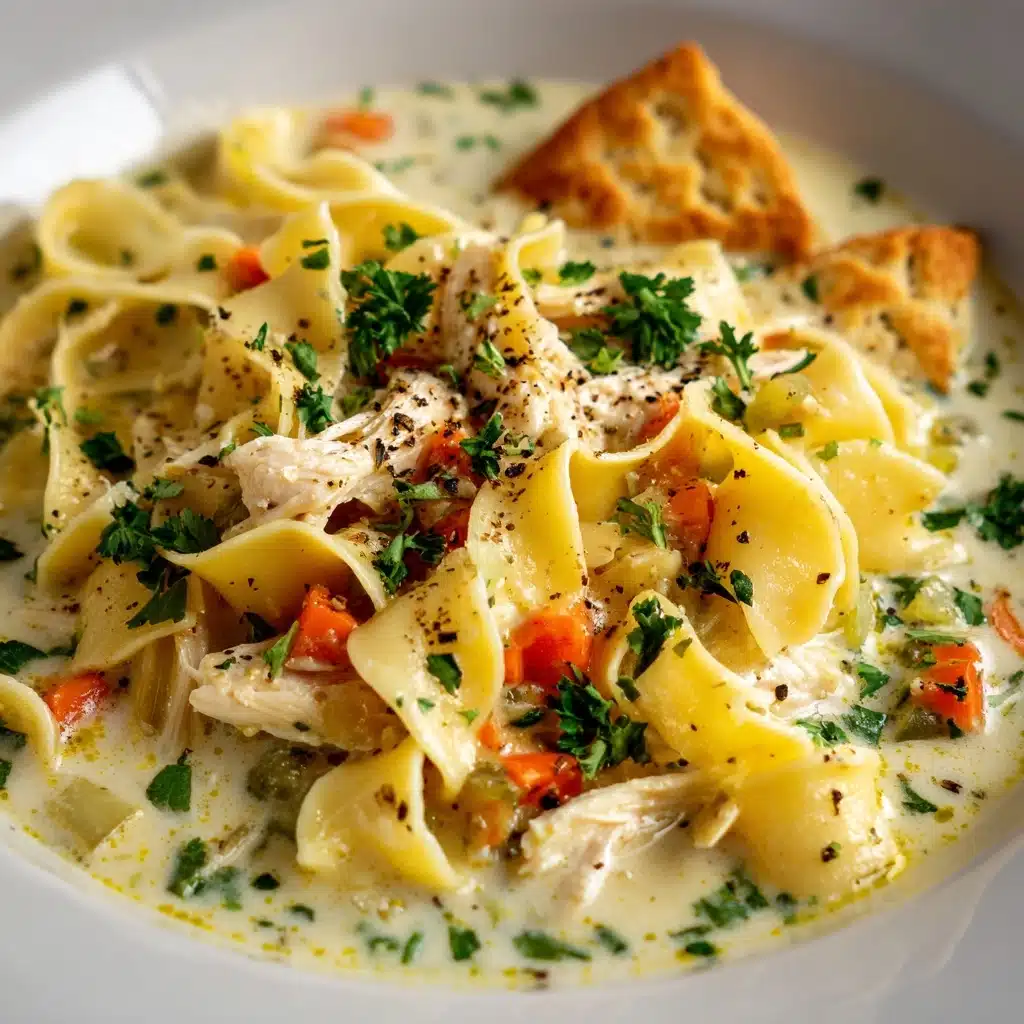 Creamy White Chicken Lasagna Soup Recipe - Recipe Image
