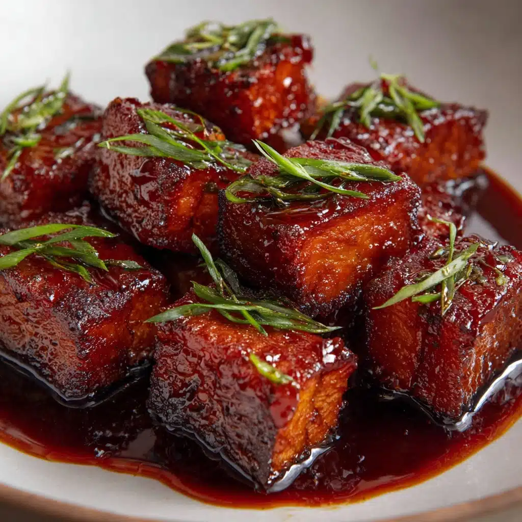 Blackberry Glazed Tofu with Black Pepper & Chili Recipe - Recipe Image