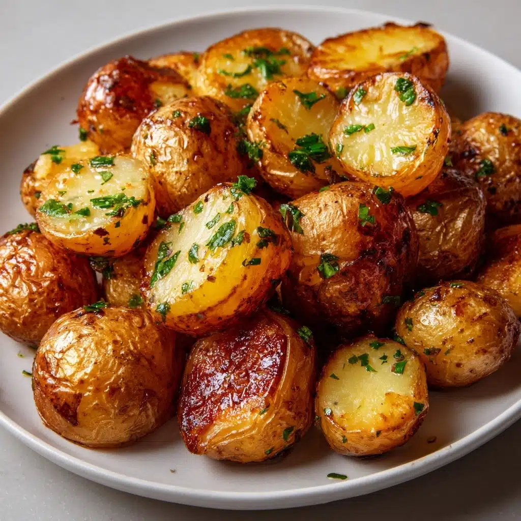 Crispy Garlic Butter Potatoes Recipe - Recipe Image