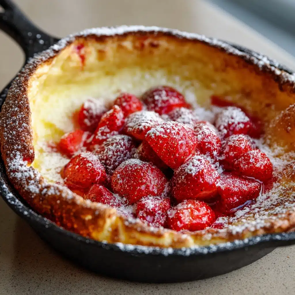 Roasted Strawberry Dutch Baby Recipe - Recipe Image