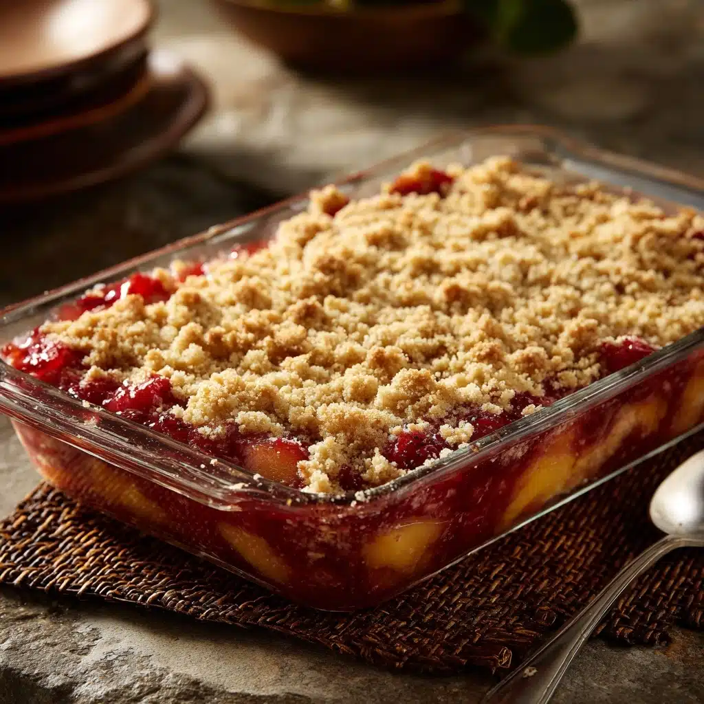 Peach Strawberry Crisp Recipe - Recipe Image