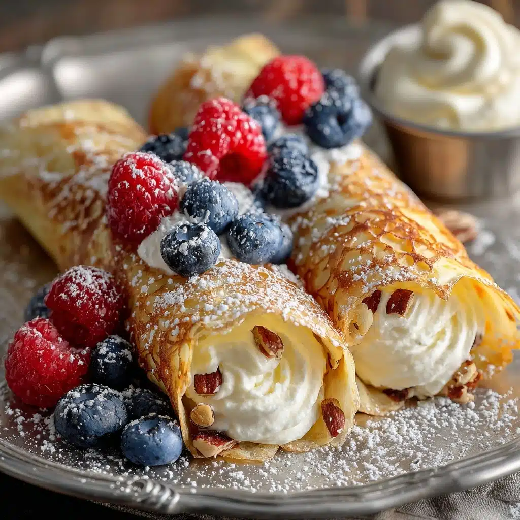 Cheesecake Crepe Roll-Ups Recipe - Recipe Image
