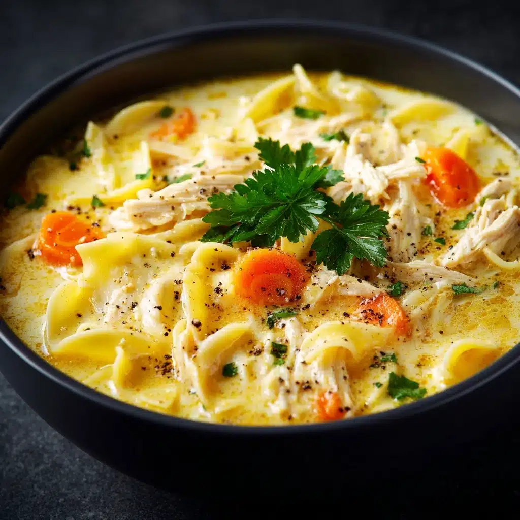 Creamy Chicken Noodle Soup Recipe - Recipe Image
