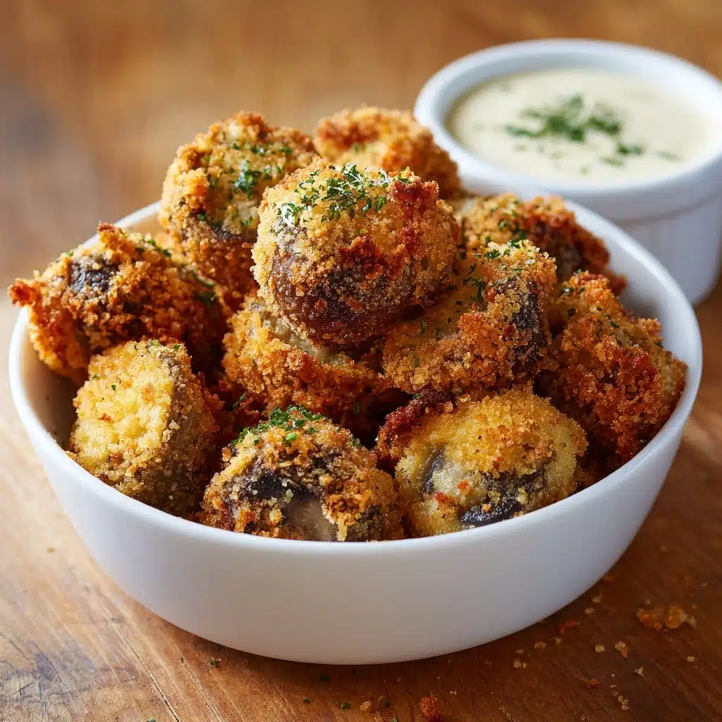 Crispy Fried Mushrooms with Cool Ranch Dip Recipe - Recipe Image