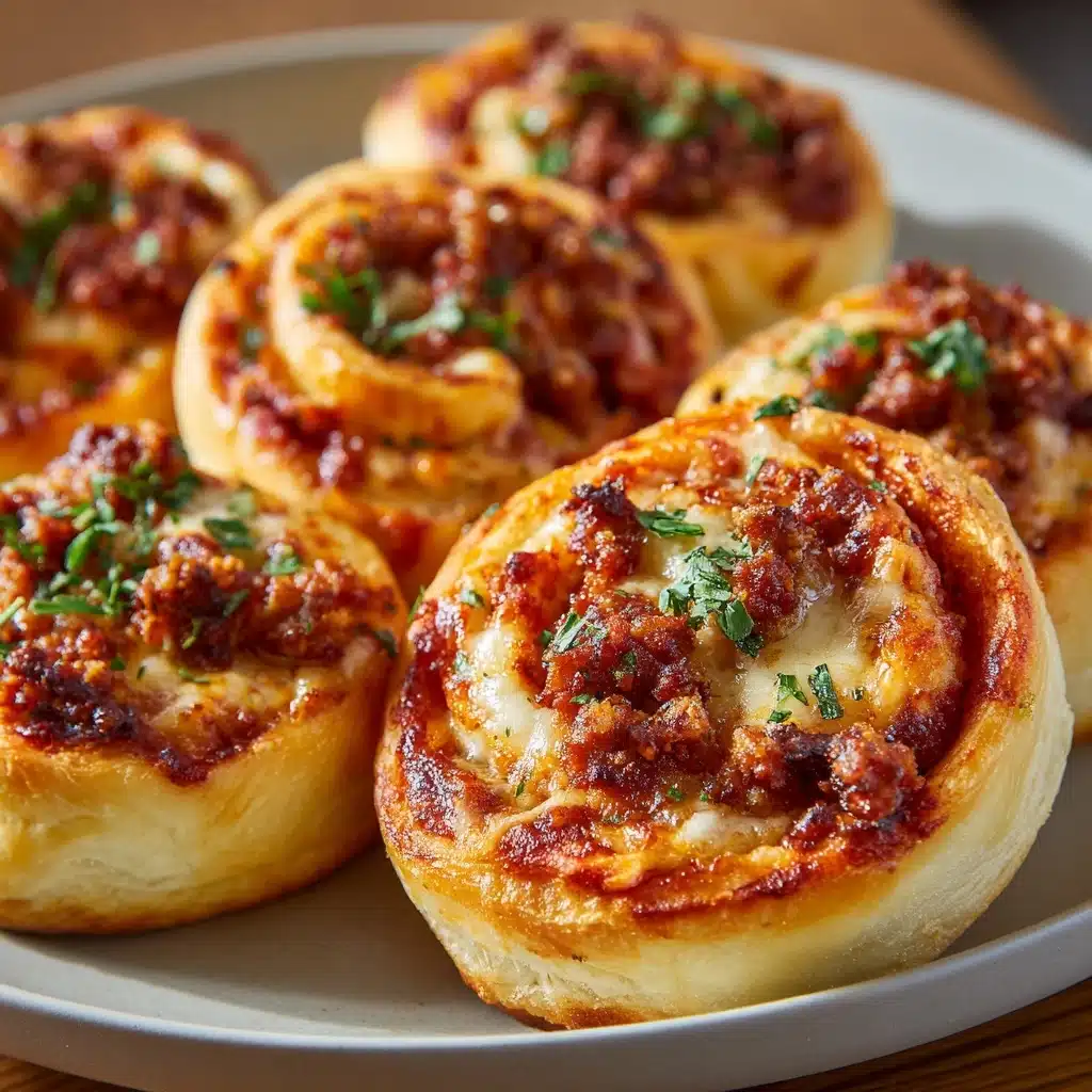 Italian Sausage Pizza Rolls Recipe - Recipe Image