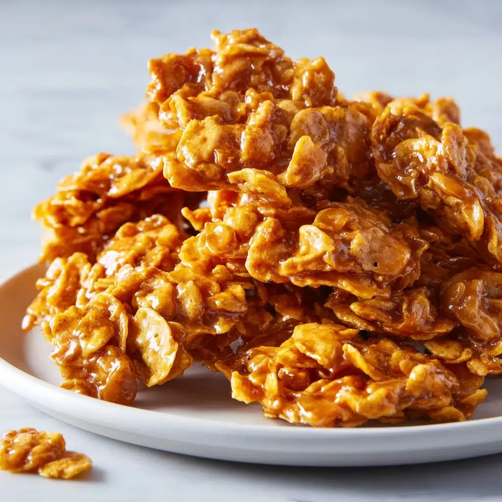 Cornflake Peanut Butter Cookies (No Bake) Recipe - Recipe Image