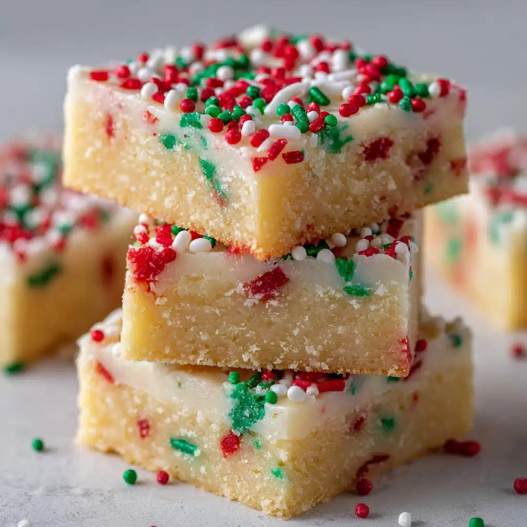 Christmas Sugar Cookie Bars Recipe - Recipe Image