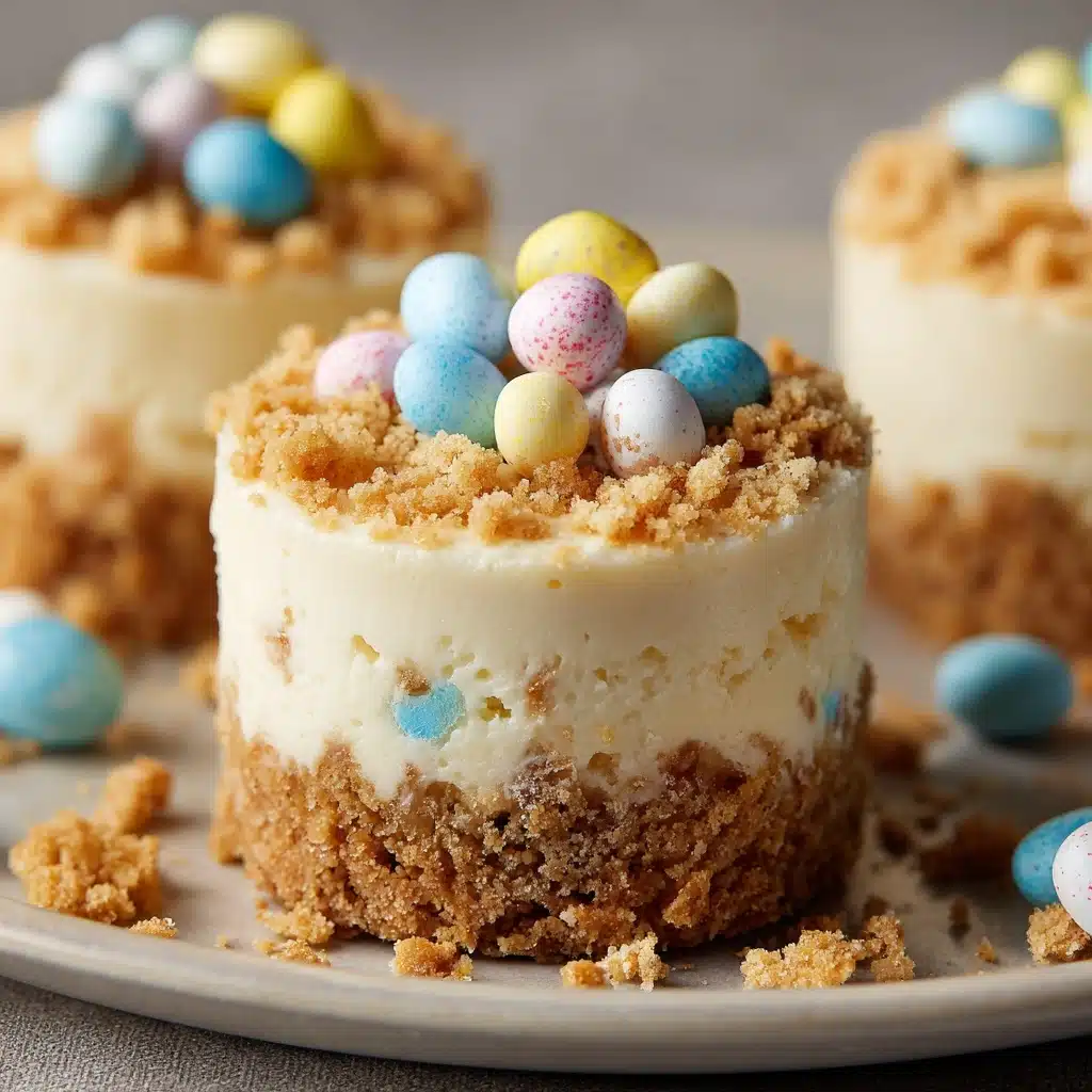 Easter No-Bake Mini Cheesecakes Recipe - Recipe Image