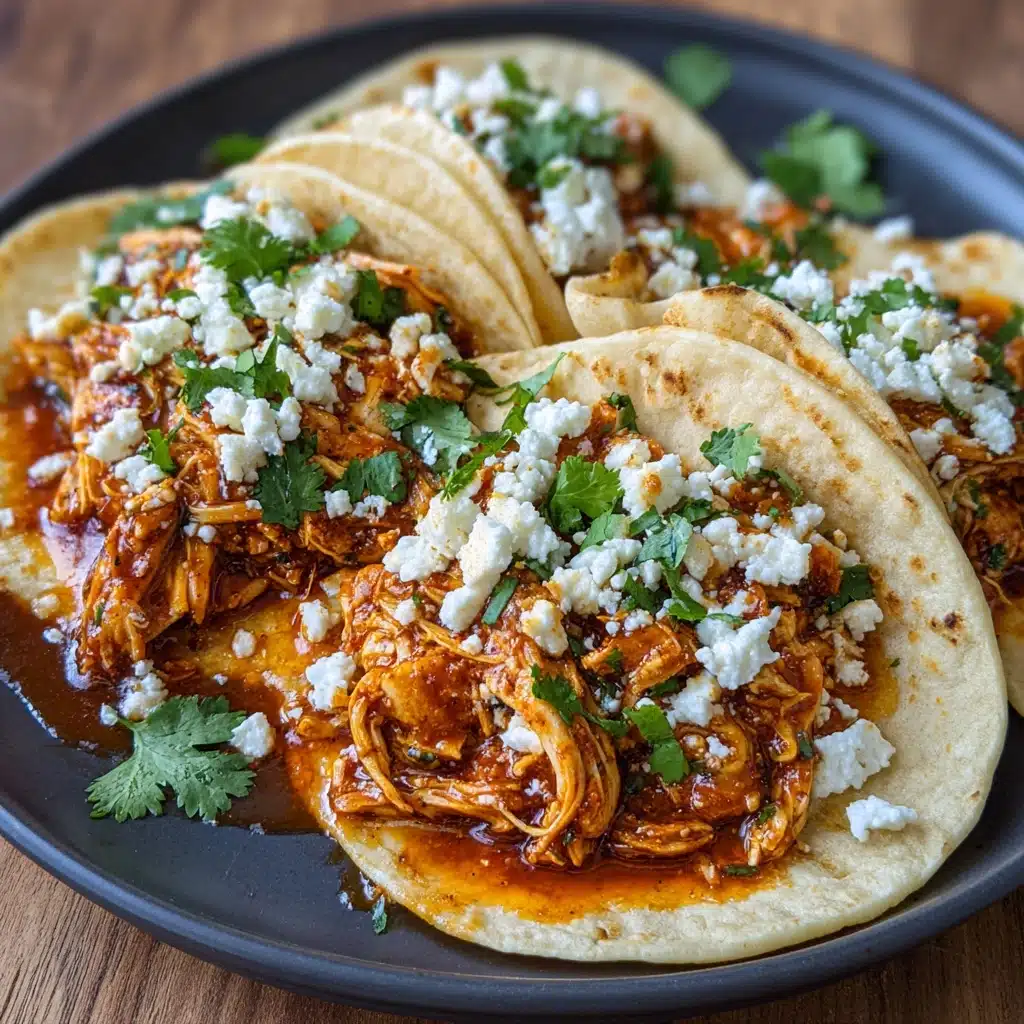 Slow Cooker Queso Chicken Tacos Recipe - Recipe Image