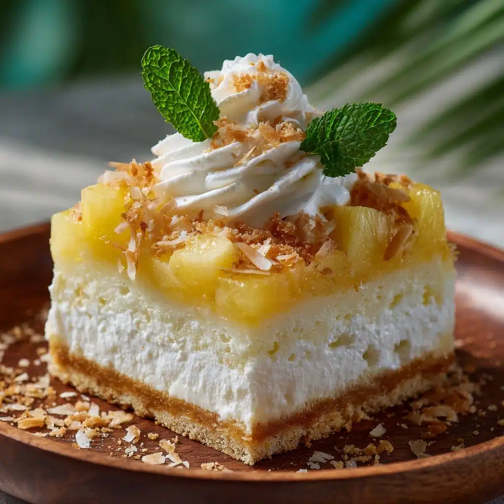 Coconut Pineapple Cheesecake Dessert Recipe - Recipe Image