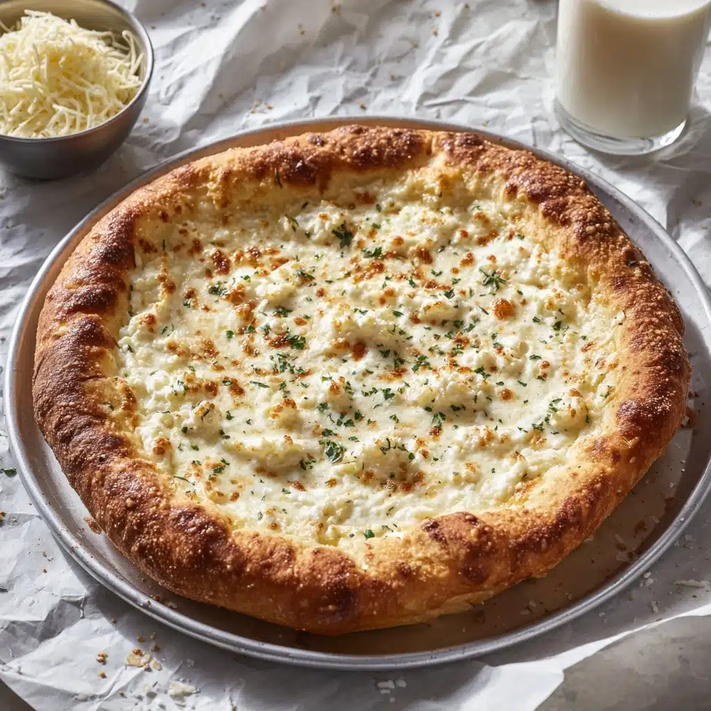 Creamy Garlic White Pizza Sauce Recipe - Recipe Image