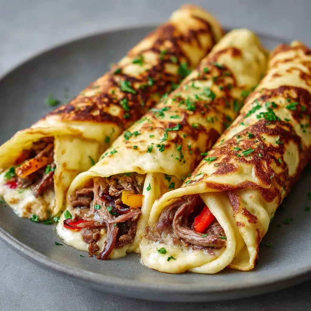 Keto Philly Cheesesteak Roll Ups Recipe - Recipe Image