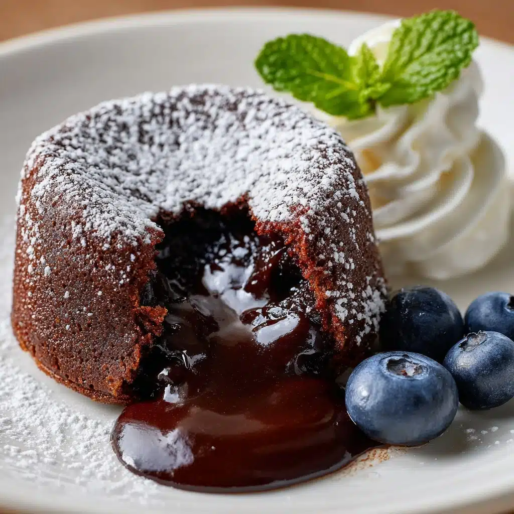 Decadent Air Fryer Chocolate Lava Cakes Recipe - Recipe Image
