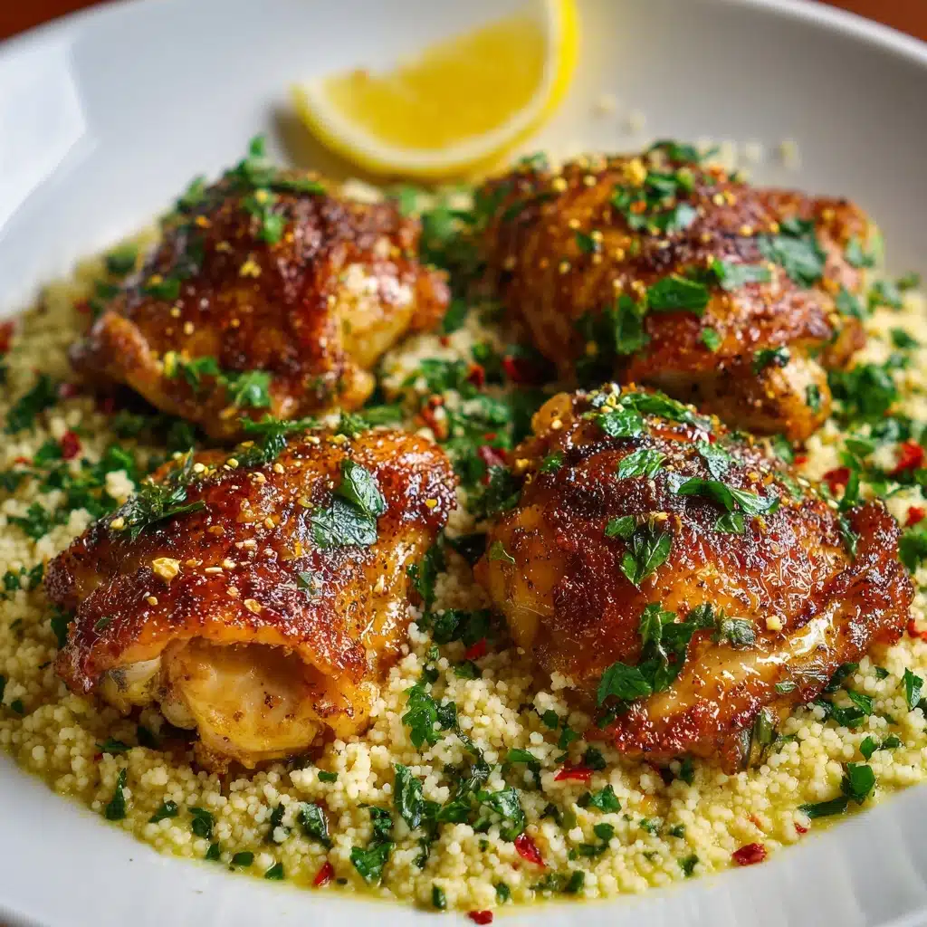 Lemon Garlic Butter Crock Pot Chicken Thighs Recipe - Recipe Image