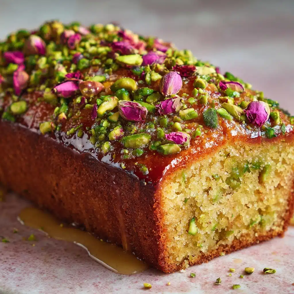 Pistachio Cardamom Rose Loaf Recipe - Recipe Image