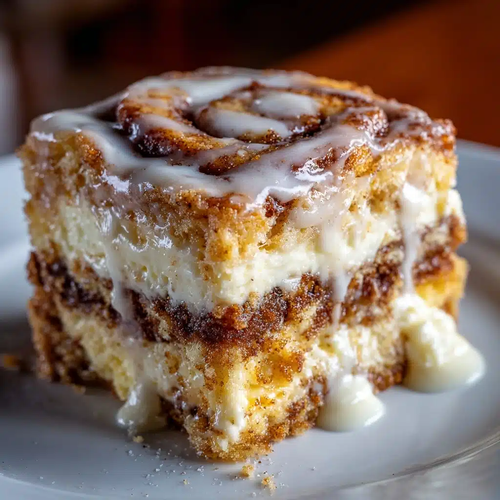 Cinnamon Roll Cheesecake Bars Recipe - Recipe Image