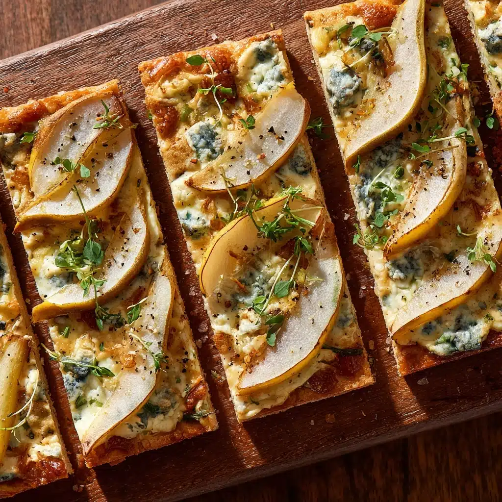 Pear and Gorgonzola Flatbread Recipe - Recipe Image