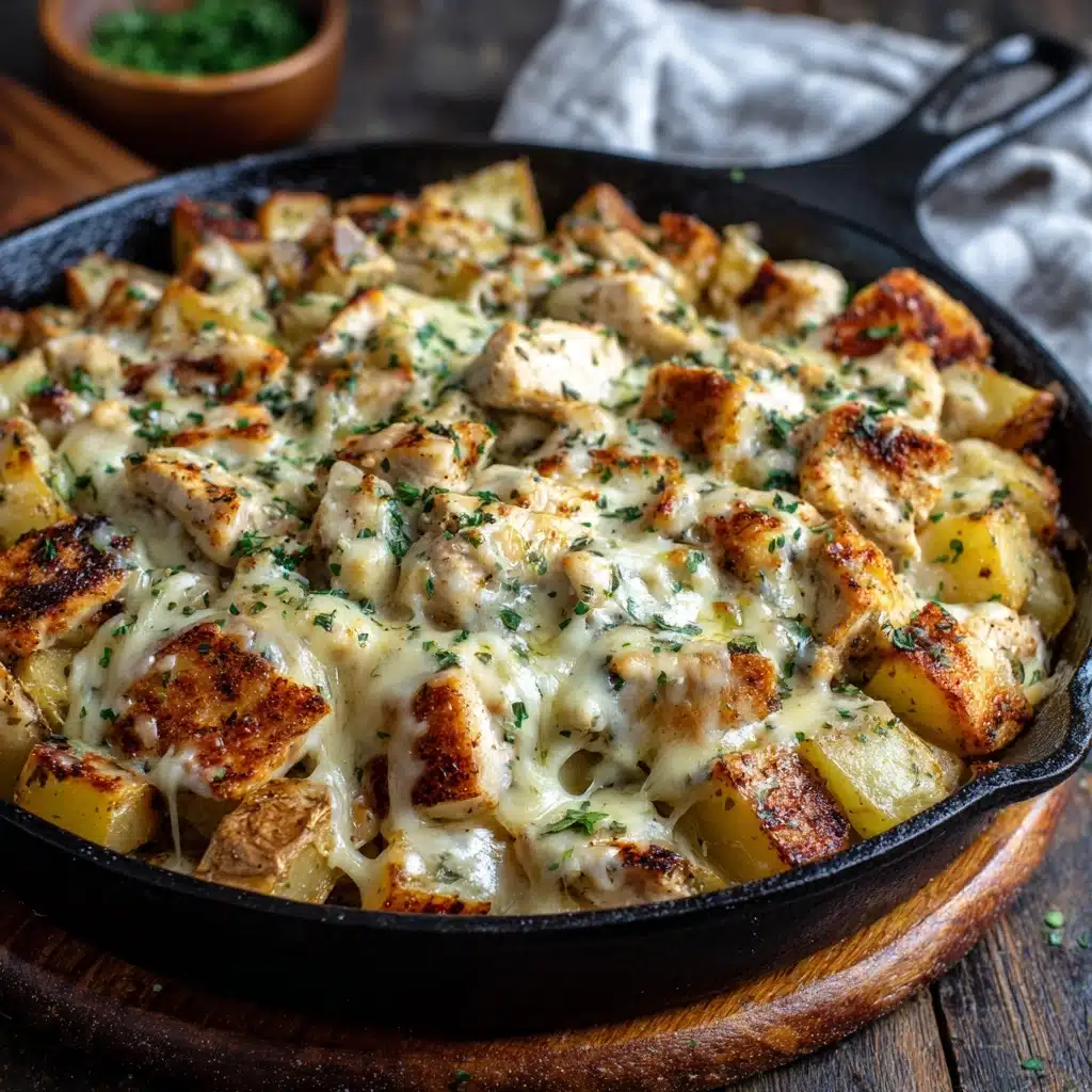 Garlic Parmesan Chicken and Potatoes Recipe - Recipe Image