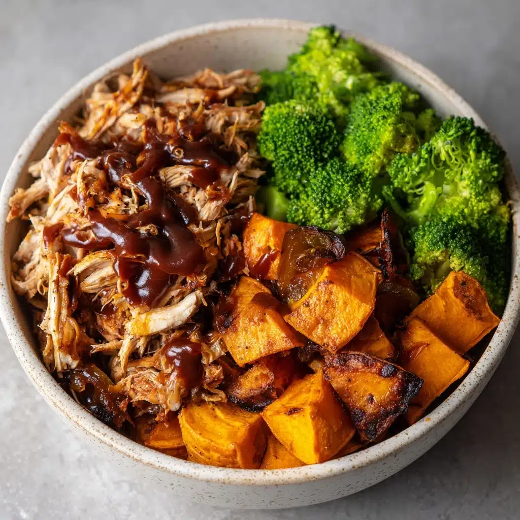 BBQ Chicken & Roasted Sweet Potato Bowls Recipe - Recipe Image