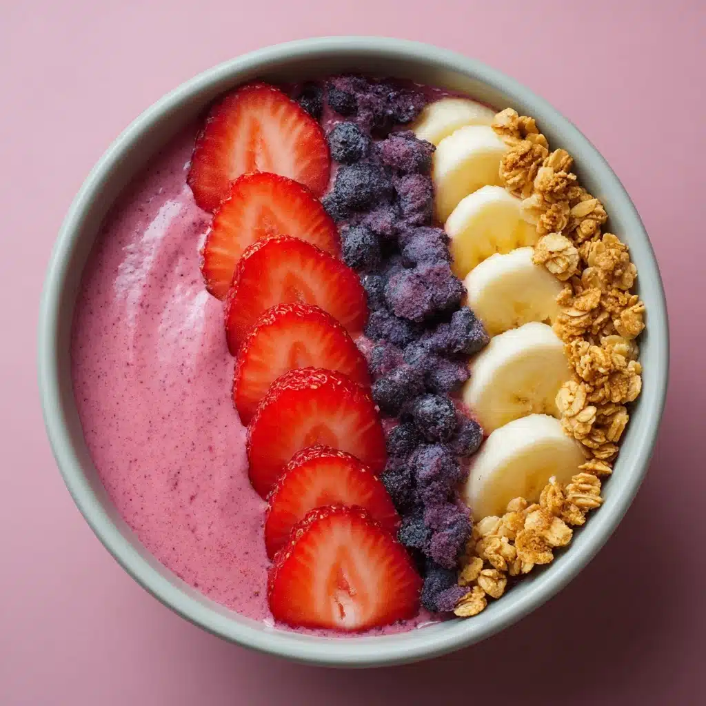 Strawberry Banana Smoothie Bowl Recipe - Recipe Image