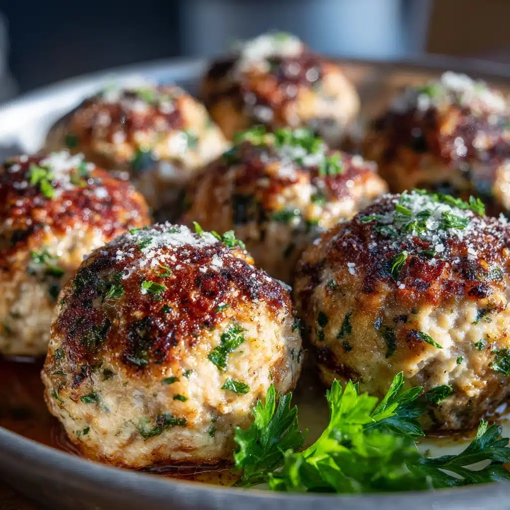 Garlic Parmesan Chicken Meatloaves Recipe - Recipe Image