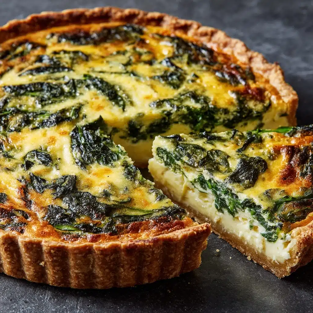 Elegant Ricotta and Spinach Quiche Recipe - Recipe Image