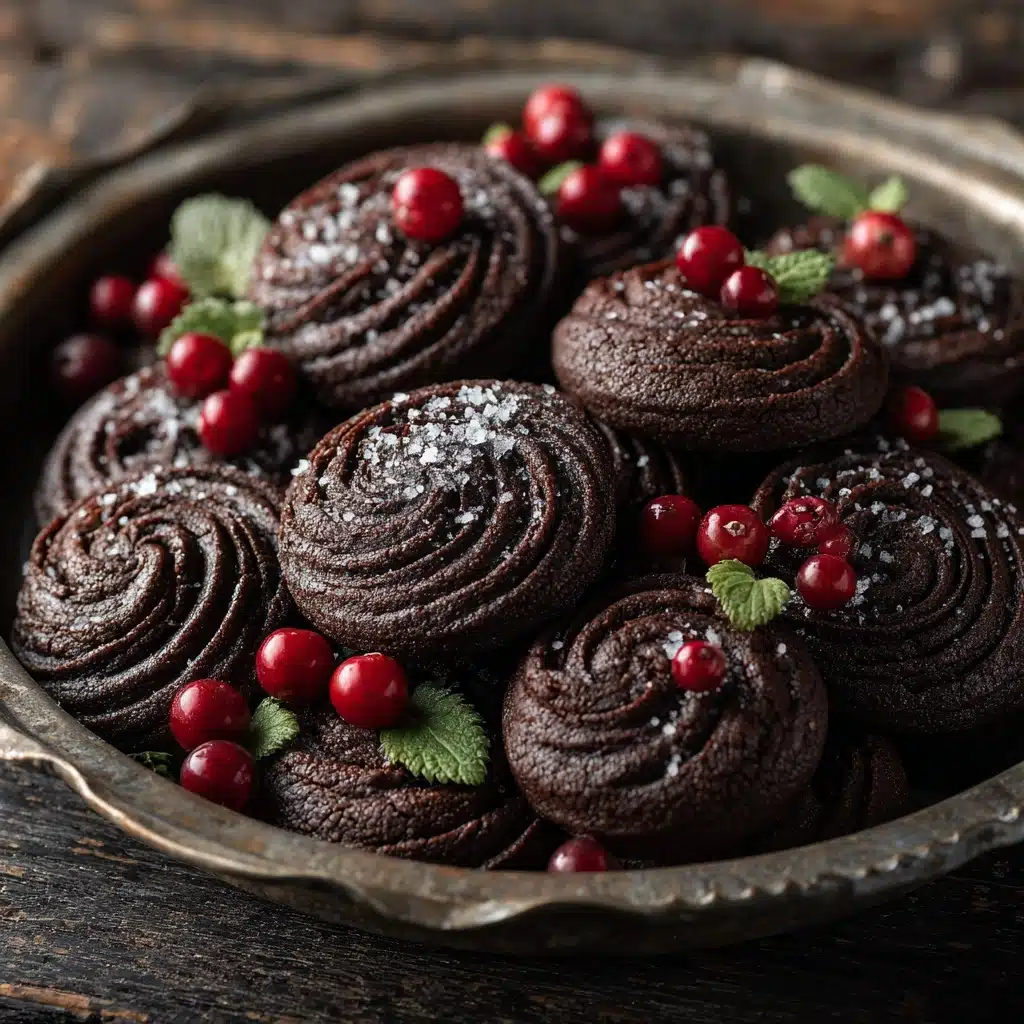 Piped Chocolate Butter Cookies Recipe - Recipe Image