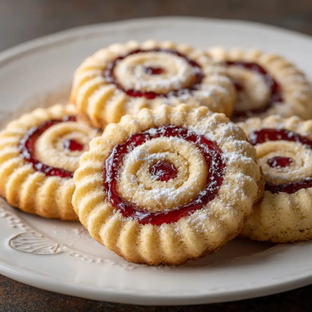 Raspberry Swirl Shortbread Cookies Recipe - Recipe Image