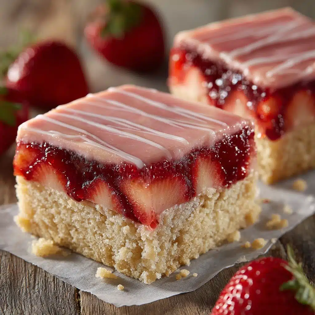 Strawberry Lemon Blondies Recipe - Recipe Image